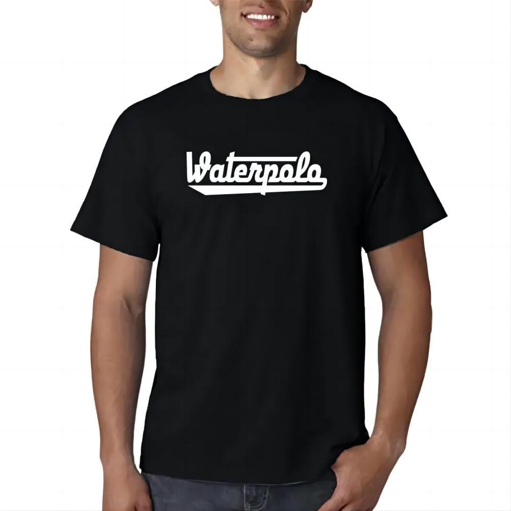 Waterpolo Script Logo Black T-Shirt