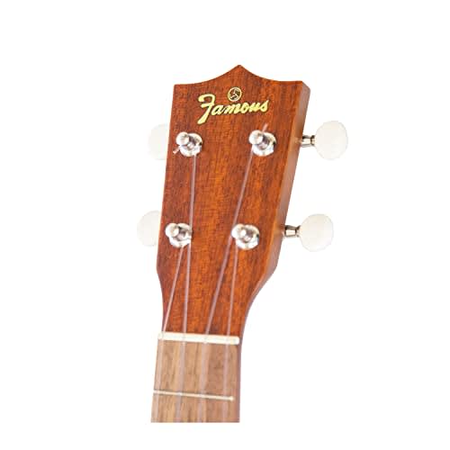Famous FLS-60 Long Neck Soprano Ukulele (Made In Japan with Mahogany)