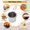 A20F-Japanese Tempura Frying Pot Stainless Steel Frying Pot With Strainer Basket Tong For French Fries Chicken
