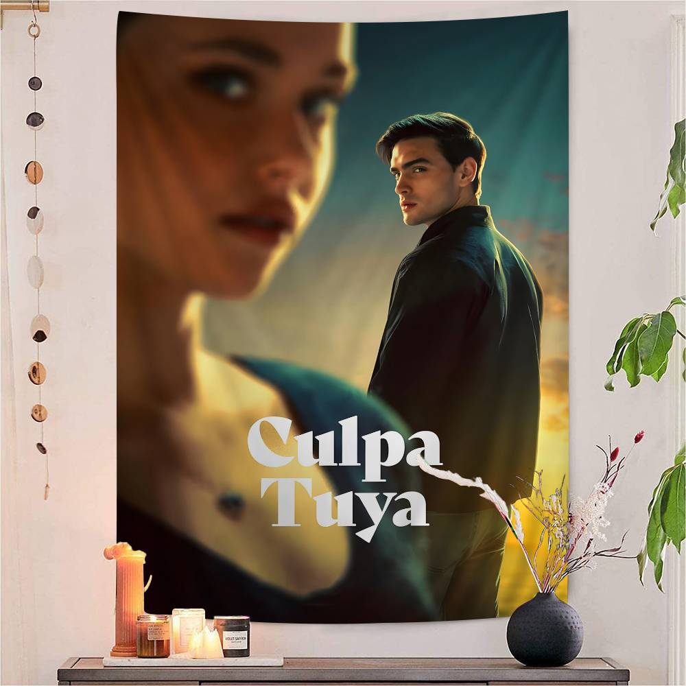 My Fault Culpa Mia 2023 Movie Vintage Hippie Wall Hanging Tapestries Bohemian Wall Tapestries Mandala INS Home Decor