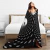 Whirlpool Dizziness Pattern Plush Blanket Girls Boys  Flannel Bedding Throws For Bedroom Warm Soft Custom DIY Quality Gift Idea