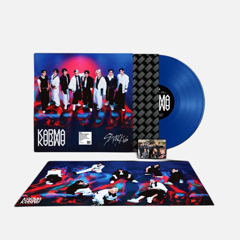 [PŘEDOBJEDNÁVKA] Stray Kids – 4. plnohodnotné album [KARMA] LP (Modrá barva / Fotokarta)