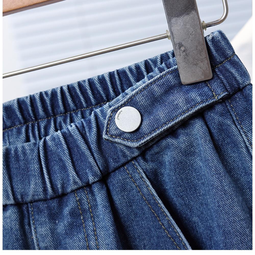 DIMANAF 2025 Plus Size Autumn Women Jeans Pants Denim Female Elastic Basic Blue High Waist Trousers Oversize Fashion New Pants 5XL