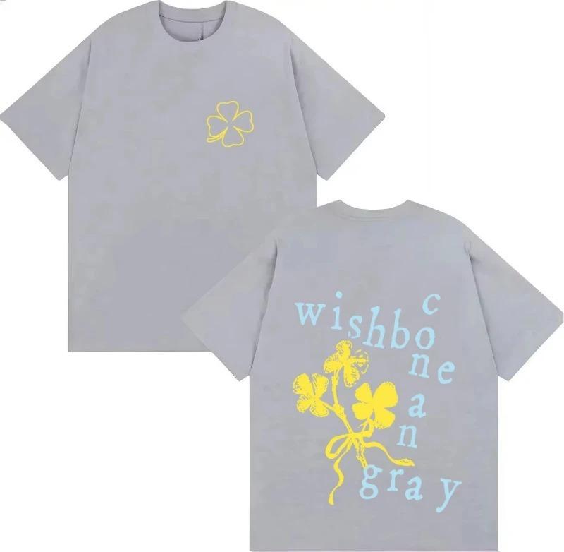 2026 Hot Singer Conan Gray Wishbone Tshrit Harajuku Tshrits Double Sided Print High Quality Aesthetic Streetwear Unisexs Women Tops