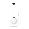 Lampa Wisząca Lima 1 E27 Czarny Milagro Mlp6522