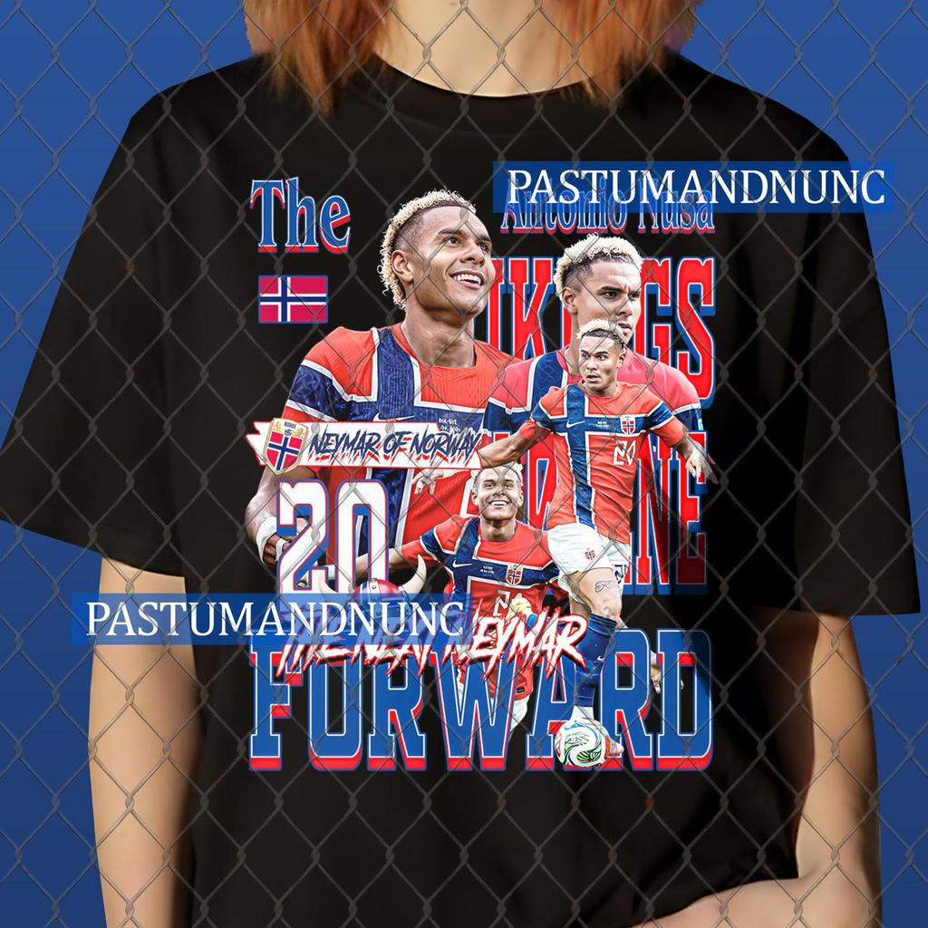 Vintage Antonio T-Shirt Nusa Tee Norwegian Soccer DTG Print Graphic Shirt Gifts Unisex Youth Design Wear Bestseller Bootleg Limited Retro