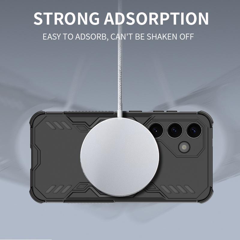 For Samsung Galaxy S25 Ultra 5G S25 Plus Heat Dissipation Case Magnetic Armor Back Cover Wireless Charging Protect Phone Cases