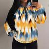 Women's Black Printed Hooded Sweatshirt with Patch Pocket - MH548