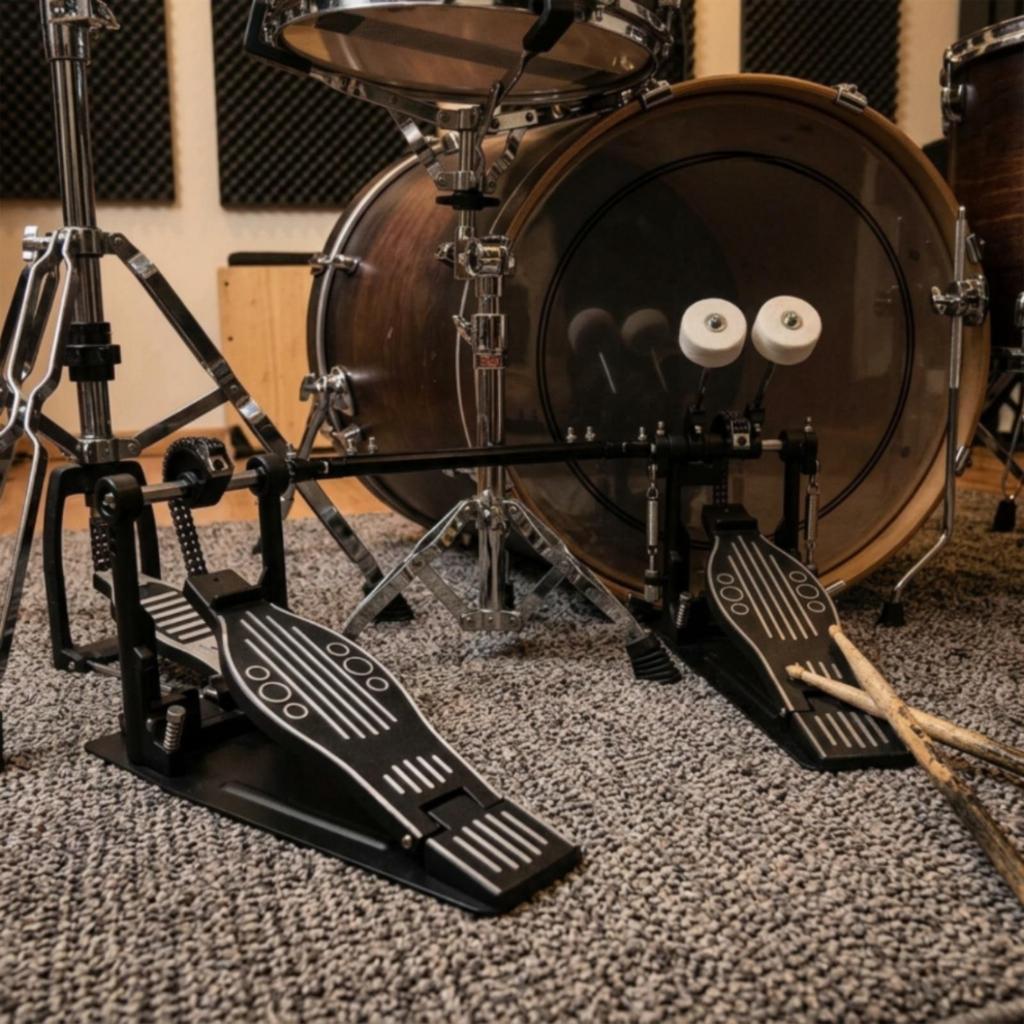 Double Bass Drum Pedal Long-Lasting for Live Performances