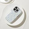 Ins Wind Gentle Blue Floral Mobile Phone Case iPhone12Pro 2-in-1 Film Mobile Phone Case Women's Apple 17pm