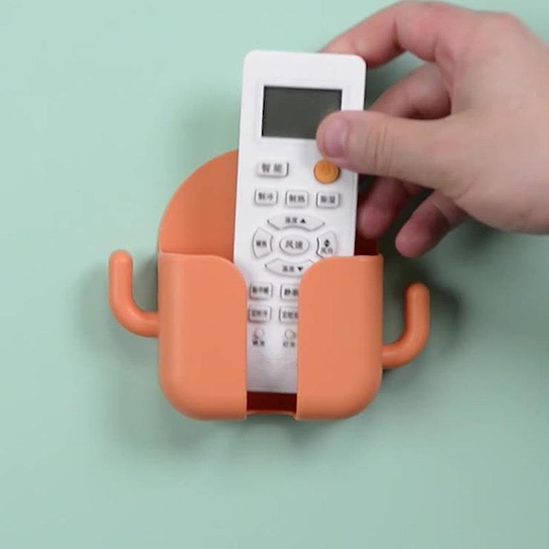 1 Pezzo Supporto per Telefono Cellulare Senza Foratura Supporto a Parete Organizer per Telecomando Scatola Portaoggetti Contenitore da Comodino Caricabatterie Rack Regalo