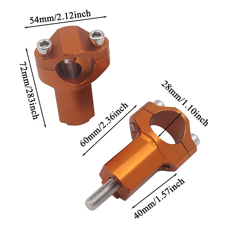 Motorcycle Handlebar Risers Motorcycle Handlebar Mounts Clamps Motorbike Replacement Handle Aluminum Alloy Accessories For