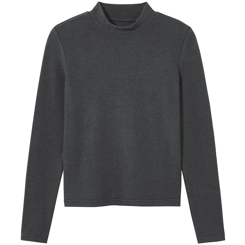 Hotwind Women s Warm Semi-High Neck Long Sleeve T-Shirt S