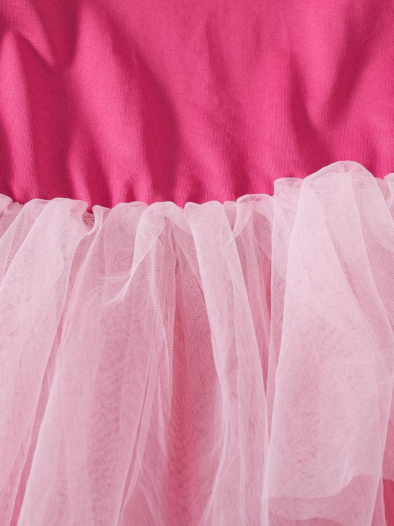 2025 Girls' Ballet Dance Costume: New Sling Leotard Princess Dress with Mesh Skirt