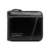 Zipper Male Coin Purse Pu Business Card Holder Fashion Men's Short Wallet  Gift
