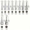 6mm-19mm Impact Socket Magnetic Nut Screwdriver 1/4 Hex Key Set Drill Bit Adapter for Power Drills Impact Drivers Socket Kit