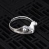 S925 Sterling Silver Matte Frog Ring - Adjustable, Three-Dimensional Design for Women