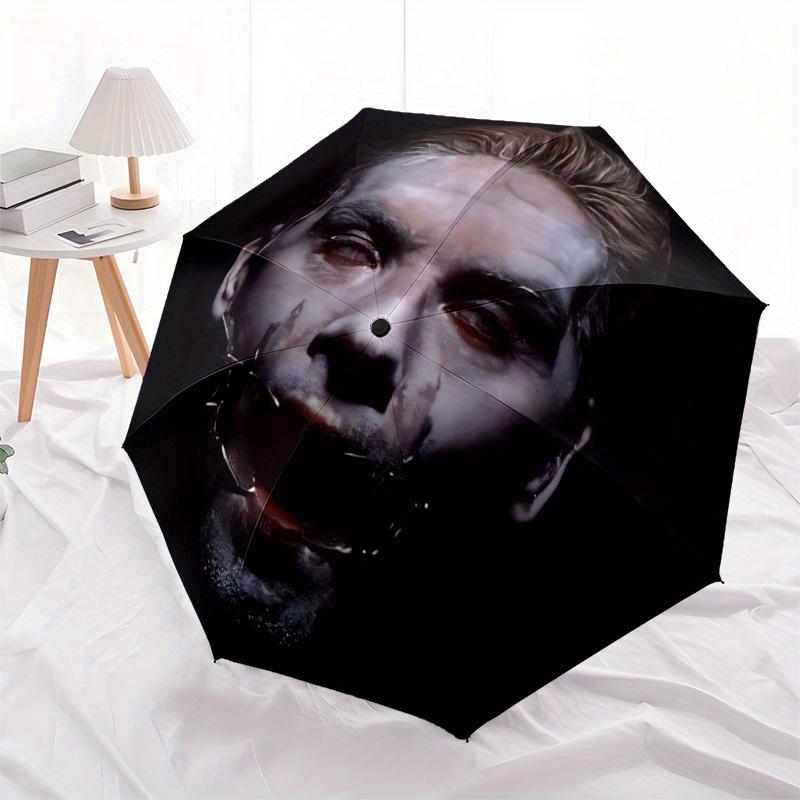 1pc Rammstein Automatic Opening/closing Umbrella, Foldable Sunshade, Perfect Gift for Friends, Durable Plastic Handle y250808075