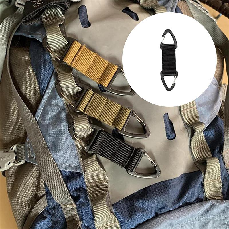 Outdoor Camping Karabinerhaken Wandern Gurtbandschnalle Gürtelclip Hängender Schlüsselanhänger Karabiner Kletter-Überlebensausrüstung