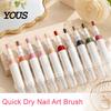 Caneta Profissional para Pintura de Unhas 5ML Caneta Esmalte à Base de Água, Secagem Rápida Arte Sem Acessórios Lâmpada UV Necessária, Marcador de Manicure DIY para Mulheres Iniciantes