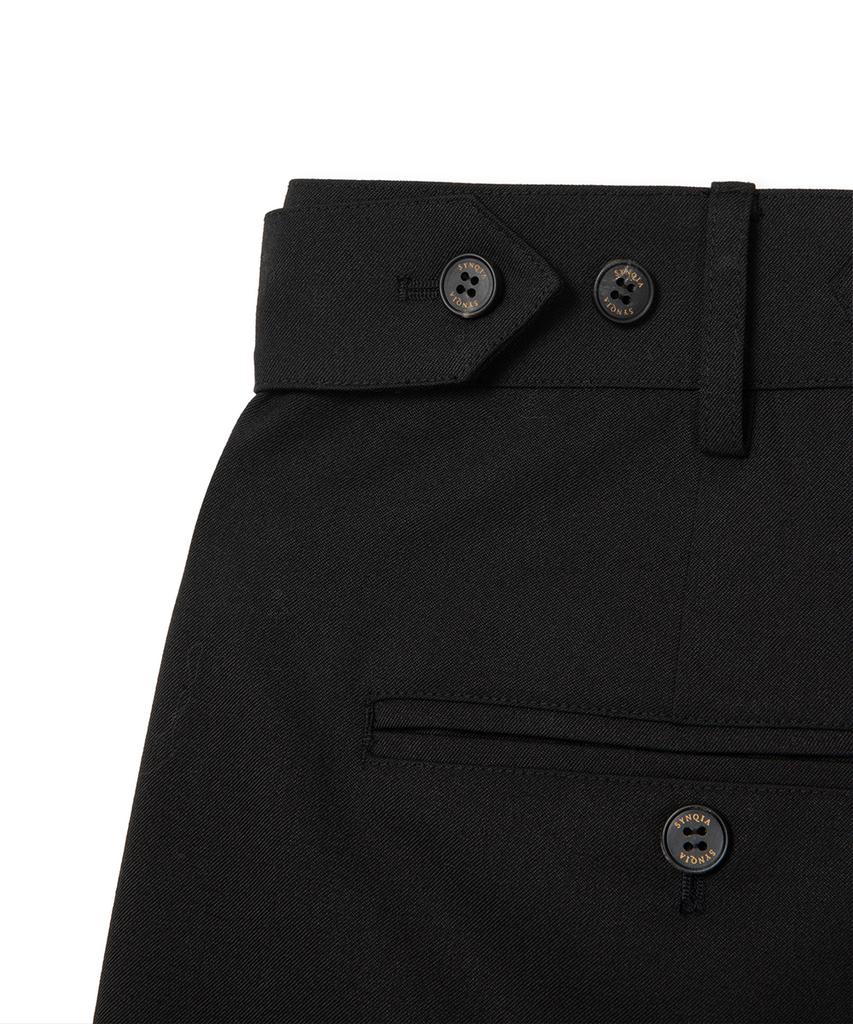 Sinkia Heritage Adjustable Double-Pleat Trousers Black