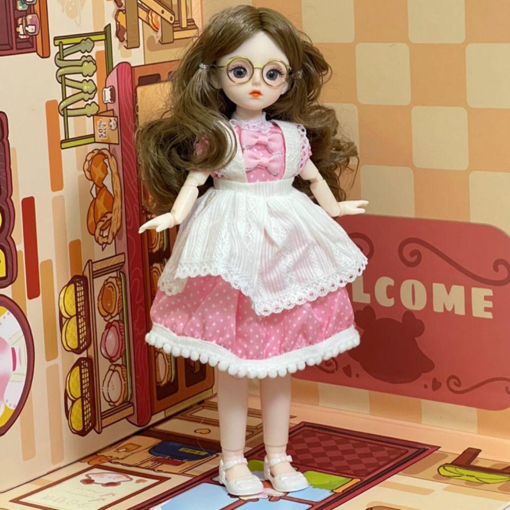 Attractive Eyes Princess Dress Up Dolls 1/6 SD Princess Makeup Ball Joint Doll  Girl Gift