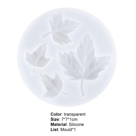 Cake Mold Eco-friendly Easy to Demold Silicone Maple Leaf Cake Tray Mold for Home