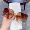 New Oversized Rectangle Sunglasses Women's Fashion Square Sun Glasses Men's Classic Vintage Eyewear UV400