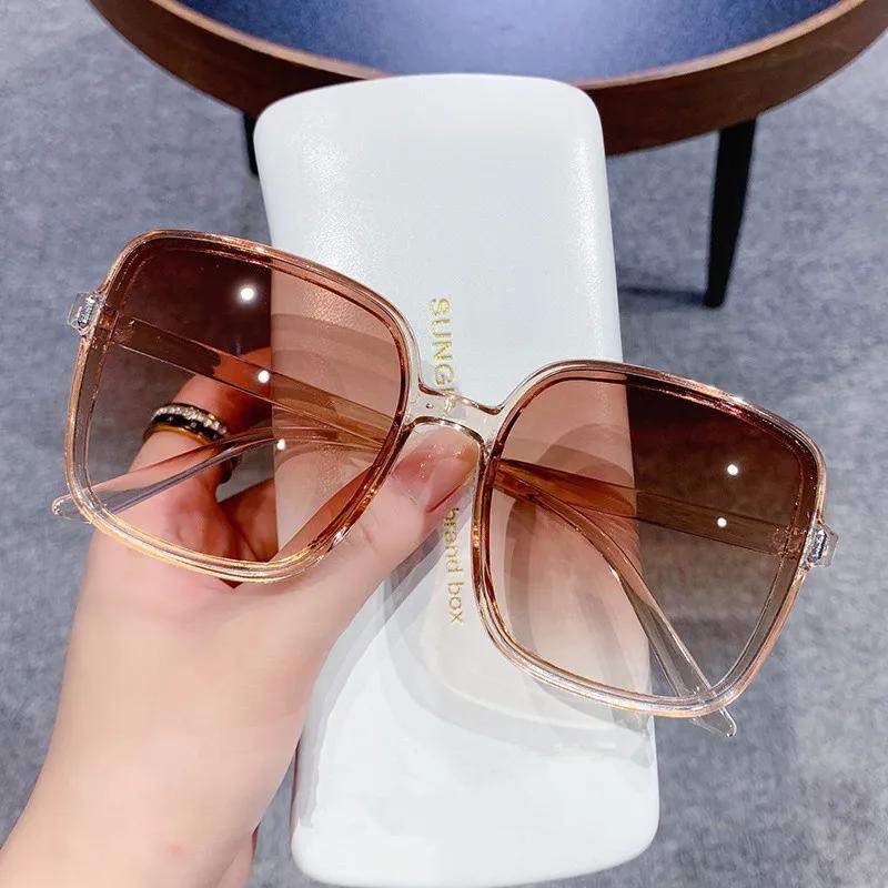New Oversized Rectangle Sunglasses Women's Fashion Square Sun Glasses Men's Classic Vintage Eyewear UV400