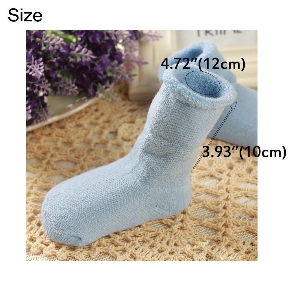 Girl Kid Soft Crib Shoes Baby Carton Socks Warm Sole