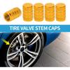 Tire Valve Stem Caps 11x17MM Car Wheel Valve Cap Aluminum Alloy Gold Tone for Car Bike Motorcycle Truck Anti Crash Tyre Valve Stem Cover Valve Dust