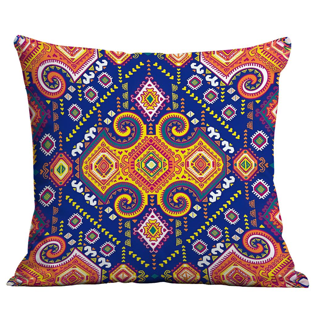 Bohemian Ethnic Style Pillow Cover Living Room Sofa Cushion Hotel Teahouse Pillow Cushion Cover Premium Durable