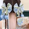 Chiffon Bowknot Chiffon Tulip Hair Clips Floral Pearl Floral Hair Clips Pastel Sweet Flower Bow Hairpin Girl Hair Accessories