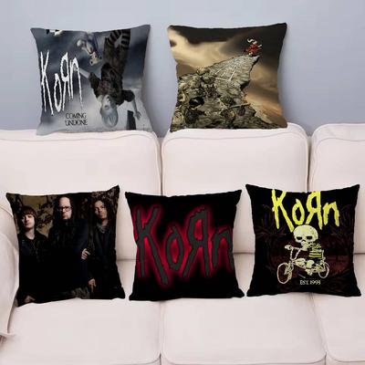K-Korn Metal Band Personalized Picture Text Home Decorative Pillows Household Gifts 45X45Cm