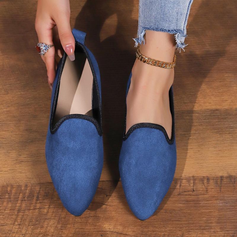 Autumn new casual flat comfortable Doudou shoes pointed shallow mouth one pedal single shoes