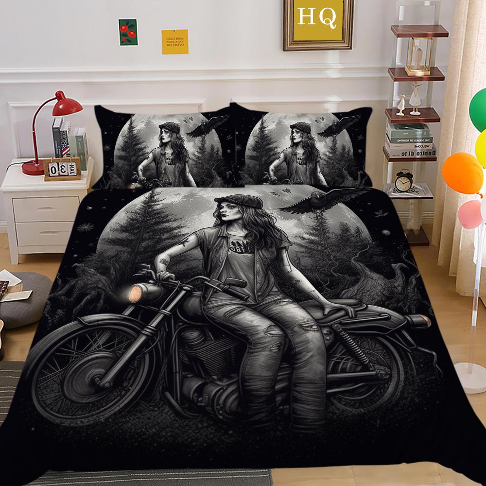 Hot Sale Duvet Cover Set Woman Man Bedding Suit Single Double Size Microfiber Home Bedclothes Bedroom Decor