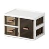 Connectable Plastic Shelf Set With Multiple Sections For Neat Home Or Office Use