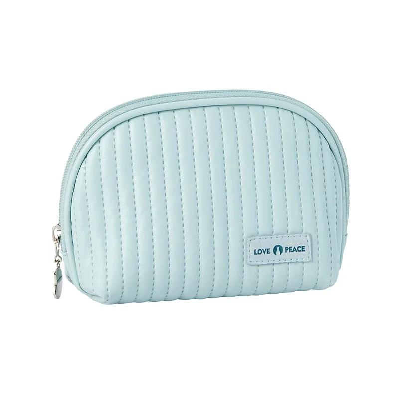 Portable Girl Small Beauty Pouch Women Makeup Bag Leather Cosmetic Bag Necessary Storage Waterproof Travel Lipstick Organizer