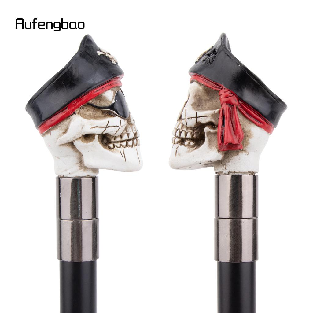 Pink White Resin Skull Head Walking Cane Fashion Decorative Steel Walking Stick Gentleman Elegant Cosplay Cane Knob Crosier 94cm