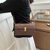 Stylish Vintage Shoulder Crossbody Bag In Black Cream Brown Stylish Pu Material