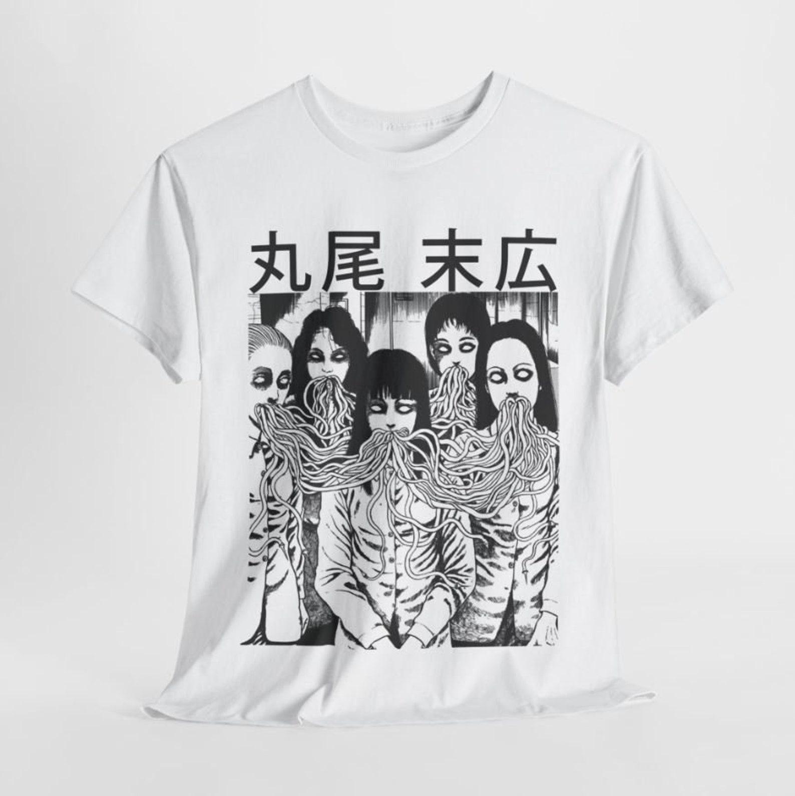 Creepy Girl Eyes, Spiral Horror Manga Shirt Horror Lovers Manga Unisex T shirt, Anime Merch 2XL