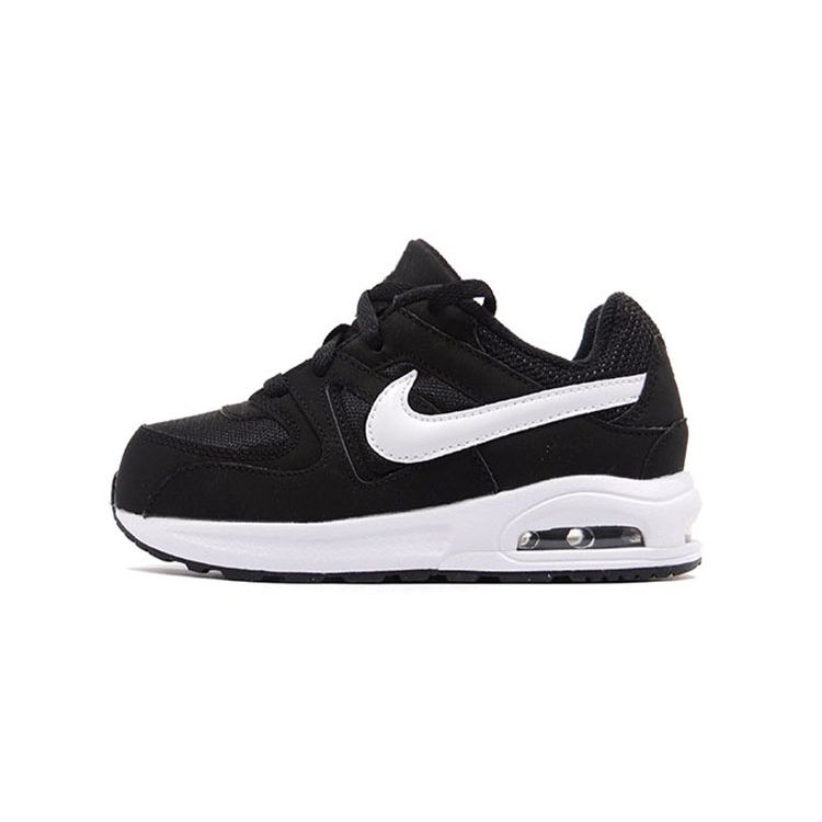 Nike Air Max Command Flex Comfortable Versatile Low-Top Walking Shoes Baby Shoes Black White 844348-011