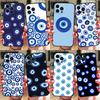 Evil Eyes Phone Case For iPhone 16 15 11 12 13 14 Pro Max Mini X XS XR Plus SE2 Funda Coque Capa Cover