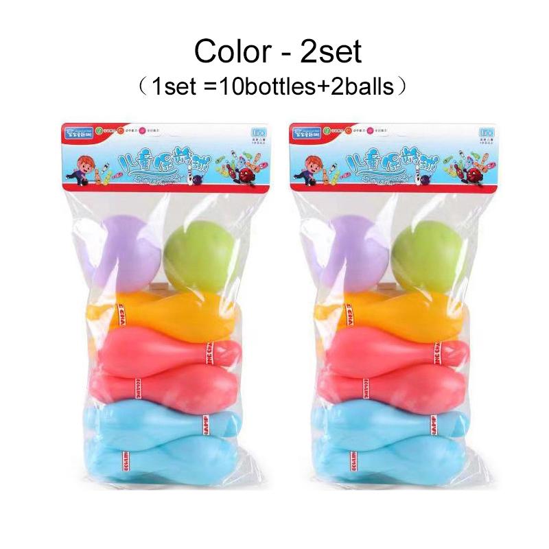 Bowling Set Holiday Party Gatherings Casual Games Ball and Pins Bowling Plastic Funny Bowling Set Family Leisure Game TMZ