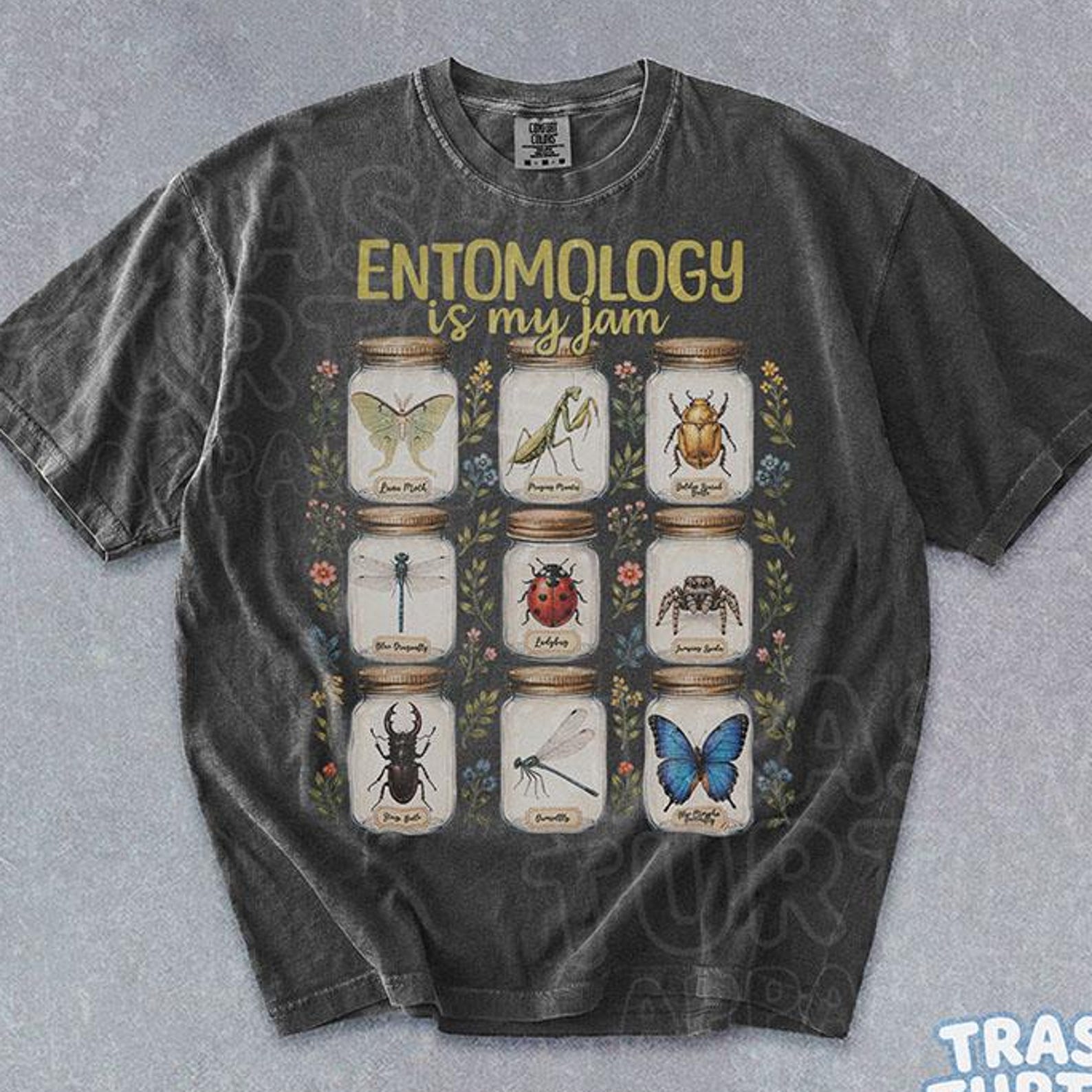 Bugs Entomology Shirt Vintage Insect Bug Collection TShirt Nature Lover T-shirt Graphic Gift 90s Tee 3XL