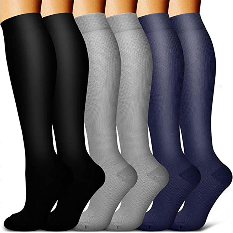Compression Knee-high Socks Set for Running and Sports - Graduated Support, Multiple Pairs (3/4/6/8)