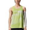 SAUCONY Speed Running Series Round Neck Fashion Comfortable Sleeveless Sports Tank Top Unisex Tops Geometric-Yellow Green SA2250TK63T-PR229