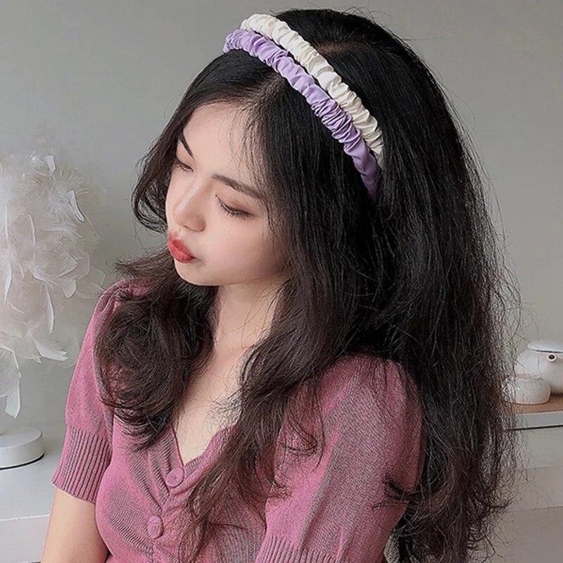 Fold Headband Simple And Versatile Cute Student Hairpin Wash Hairband Non-slip Pressure Hair Headband Hair Accessories