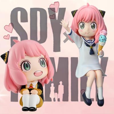 Anya Anime Figure Cute Spy Family PVC Statue Figurine Collection Kawaii Model Desk Decoration Collection Toys Girl Birthday Gift