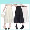 Elegant High Waist White Maxi Skirt With Shear Chiffon Fabric For Summer Casual Wear